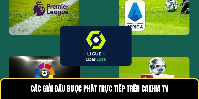 Giải đấu được phát trực tiếp trên CakhiaTV